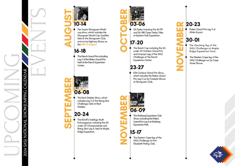 SASJ Calendar 2024_Design_Susan Opperman_August to November