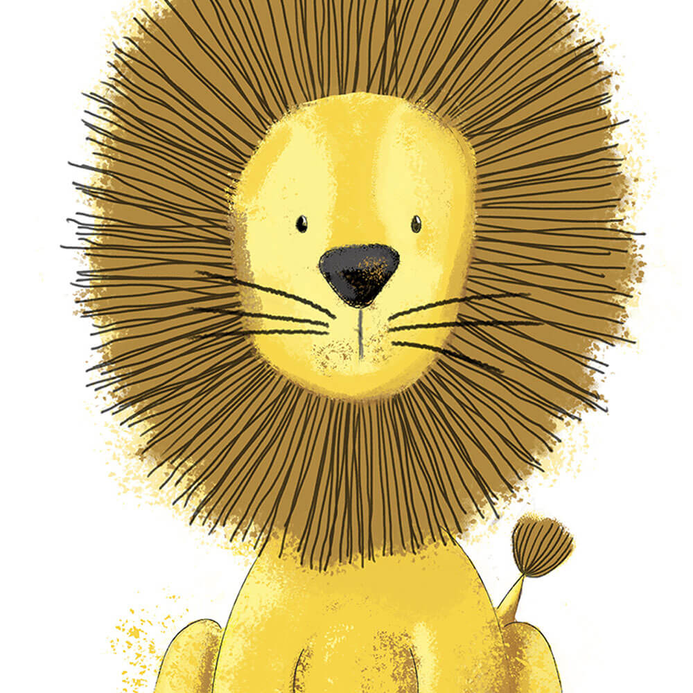 Animal Companions_Lion_Children's Wall Art